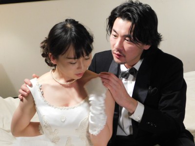羽月希の美爆乳花嫁の誘う甘～い極上SEX