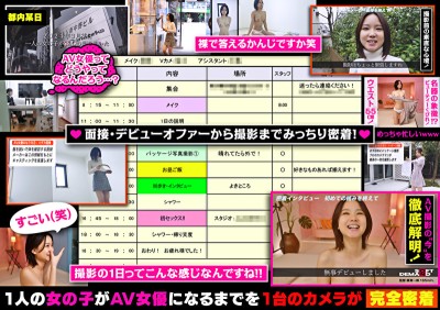 AV女優になりたいあなたへ デビューの裏側完全公開ドキュメント 綺瀬怜央