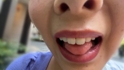 街角で声をかけて口内観察させてもらう アパレル店員 さつきちゃん