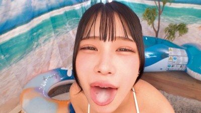 湘南ビーチではしゃぐエチエチ眩しい水着ギャルがお口だけでじゅぼんじゅっぼんバキュームノーハンドフェラ！？...