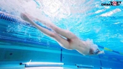バタフライ100メートル全国3位 全裸水泳 水泳選手 葛西いつき AVデビュー