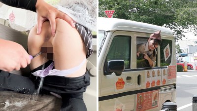 人気 AV 女優が挑戦！イカサレ屋台の中で 潮吹きながらホットドッグ売ってください！逢月ひまり