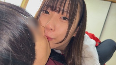 「バイト終わりに制服でエッチしよ！？」巫女の姿がカワイイ巨乳の彼女と子作り生中出しww