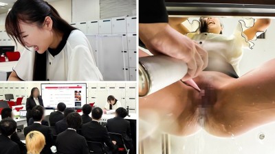 「滴るマン汁」「火照って発汗」「大量潮吹き」しながら、会社案内中に就活生にバレないように、こっそりイキまくり！大絶頂会社説明会 葉月まゆ編